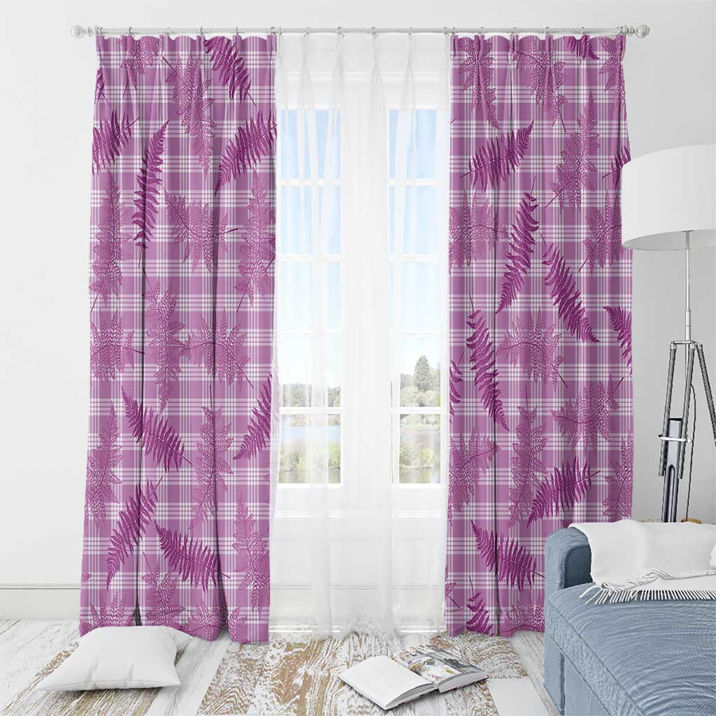 Pink Palaka Hawaii Palapalai Window Curtain Hawaiian Fern LT14 - Polynesian Pride