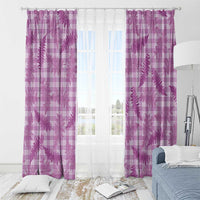 Pink Palaka Hawaii Palapalai Window Curtain Hawaiian Fern LT14 - Polynesian Pride