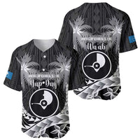 FSM Yap Day Baseball Jersey 2025 Wa'ab Micronesia Black Color LT14 - Polynesian Pride