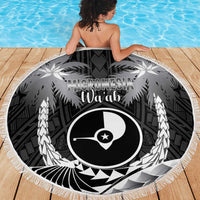 FSM Yap Day Beach Blanket 2025 Wa'ab Micronesia Black Color LT14 - Polynesian Pride