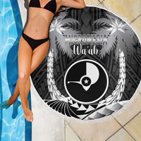 FSM Yap Day Beach Blanket 2025 Wa'ab Micronesia Black Color LT14 - Polynesian Pride