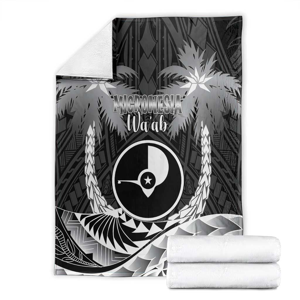 FSM Yap Day Blanket 2025 Wa'ab Micronesia Black Color LT14 - Polynesian Pride