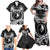 FSM Yap Day Family Matching Off Shoulder Maxi Dress and Hawaiian Shirt 2025 Wa'ab Micronesia Black Color