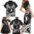 FSM Yap Day Family Matching Short Sleeve Bodycon Dress and Hawaiian Shirt 2025 Wa'ab Micronesia Black Color