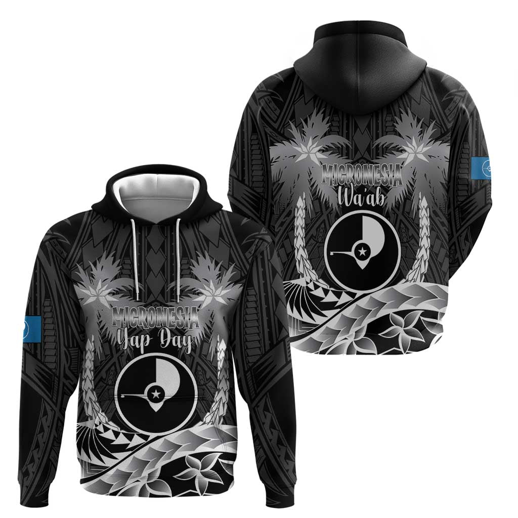 FSM Yap Day Hoodie 2025 Wa'ab Micronesia Black Color LT14 - Polynesian Pride