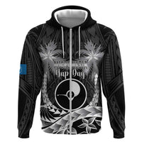 FSM Yap Day Hoodie 2025 Wa'ab Micronesia Black Color LT14 Zip Hoodie Black - Polynesian Pride