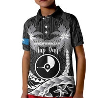 FSM Yap Day Kid Polo Shirt 2025 Wa'ab Micronesia Black Color LT14 Kid Black - Polynesian Pride