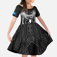 FSM Yap Day Kid Short Sleeve Dress 2025 Wa'ab Micronesia Black Color LT14 KID Black - Polynesian Pride