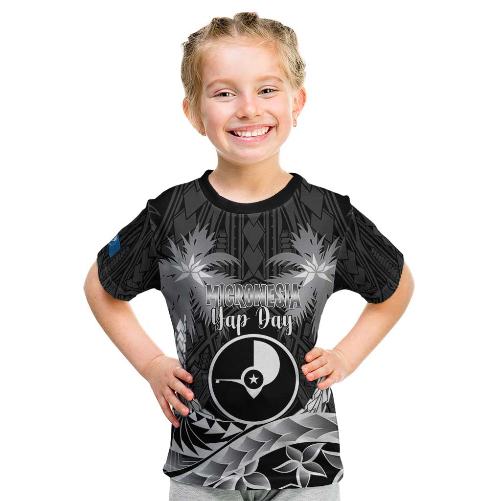 FSM Yap Day Kid T Shirt 2025 Wa'ab Micronesia Black Color LT14 Black - Polynesian Pride