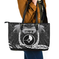 FSM Yap Day Leather Tote Bag 2025 Wa'ab Micronesia Black Color LT14 - Polynesian Pride