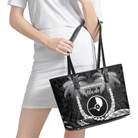 FSM Yap Day Leather Tote Bag 2025 Wa'ab Micronesia Black Color LT14 - Polynesian Pride