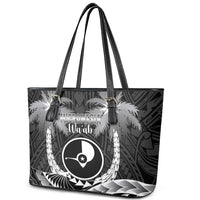 FSM Yap Day Leather Tote Bag 2025 Wa'ab Micronesia Black Color LT14 - Polynesian Pride