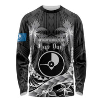 FSM Yap Day Long Sleeve Shirt 2025 Wa'ab Micronesia Black Color LT14 Unisex Black - Polynesian Pride