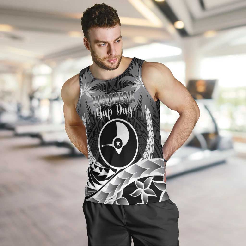 FSM Yap Day Men Tank Top 2025 Wa'ab Micronesia Black Color LT14 Black - Polynesian Pride