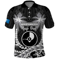 FSM Yap Day Polo Shirt 2025 Wa'ab Micronesia Black Color LT14 Black - Polynesian Pride