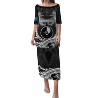 FSM Yap Day Puletasi 2025 Wa'ab Micronesia Black Color LT14 Long Dress Black - Polynesian Pride