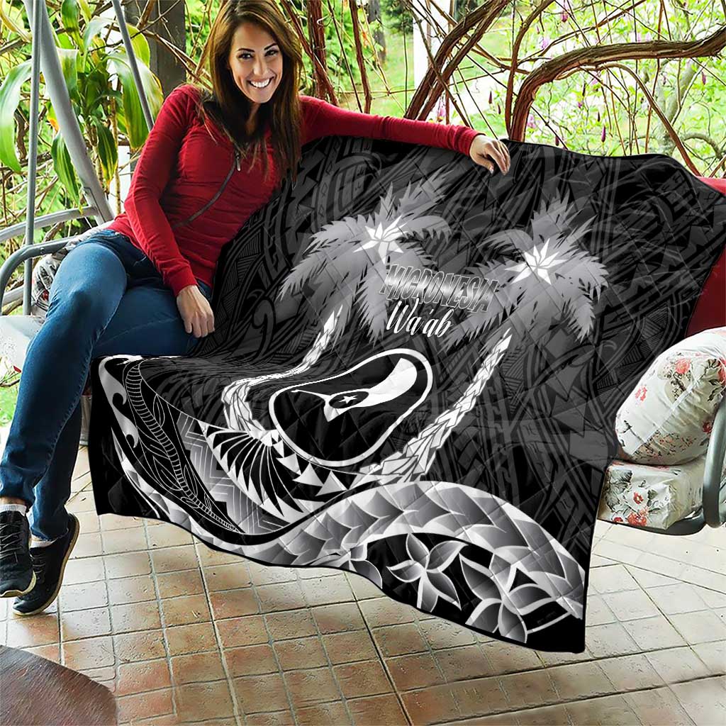 FSM Yap Day Quilt 2025 Wa'ab Micronesia Black Color LT14 - Polynesian Pride