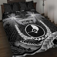 FSM Yap Day Quilt Bed Set 2025 Wa'ab Micronesia Black Color LT14 Black - Polynesian Pride
