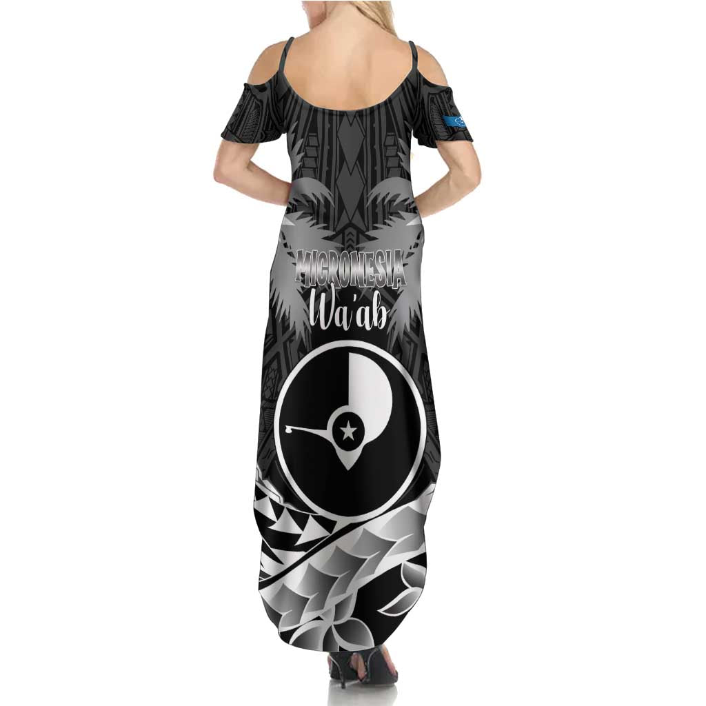 FSM Yap Day Summer Maxi Dress 2025 Wa'ab Micronesia Black Color LT14 - Polynesian Pride
