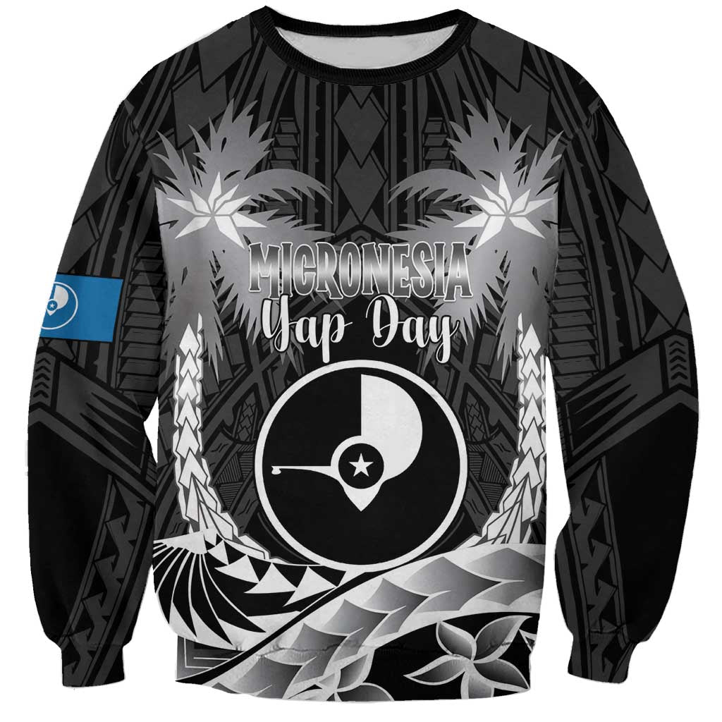 FSM Yap Day Sweatshirt 2025 Wa'ab Micronesia Black Color LT14 Unisex Black - Polynesian Pride