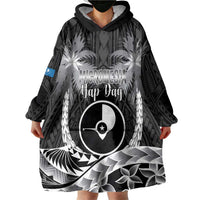 FSM Yap Day Wearable Blanket Hoodie 2025 Wa'ab Micronesia Black Color LT14 - Polynesian Pride