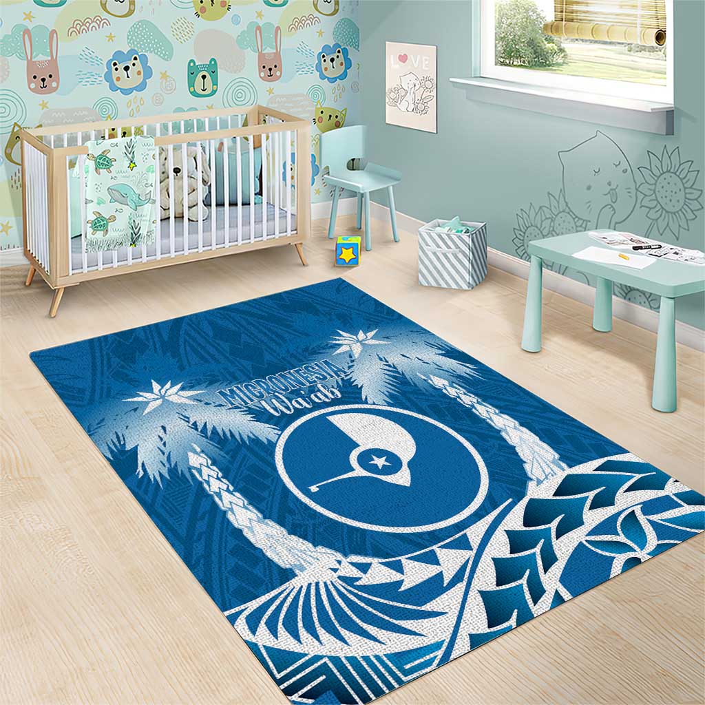 FSM Yap Day Area Rug 2025 Wa'ab Micronesia Flag Color LT14 - Polynesian Pride