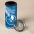 FSM Yap Day 4 in 1 Can Cooler Tumbler 2025 Wa'ab Micronesia Flag Color