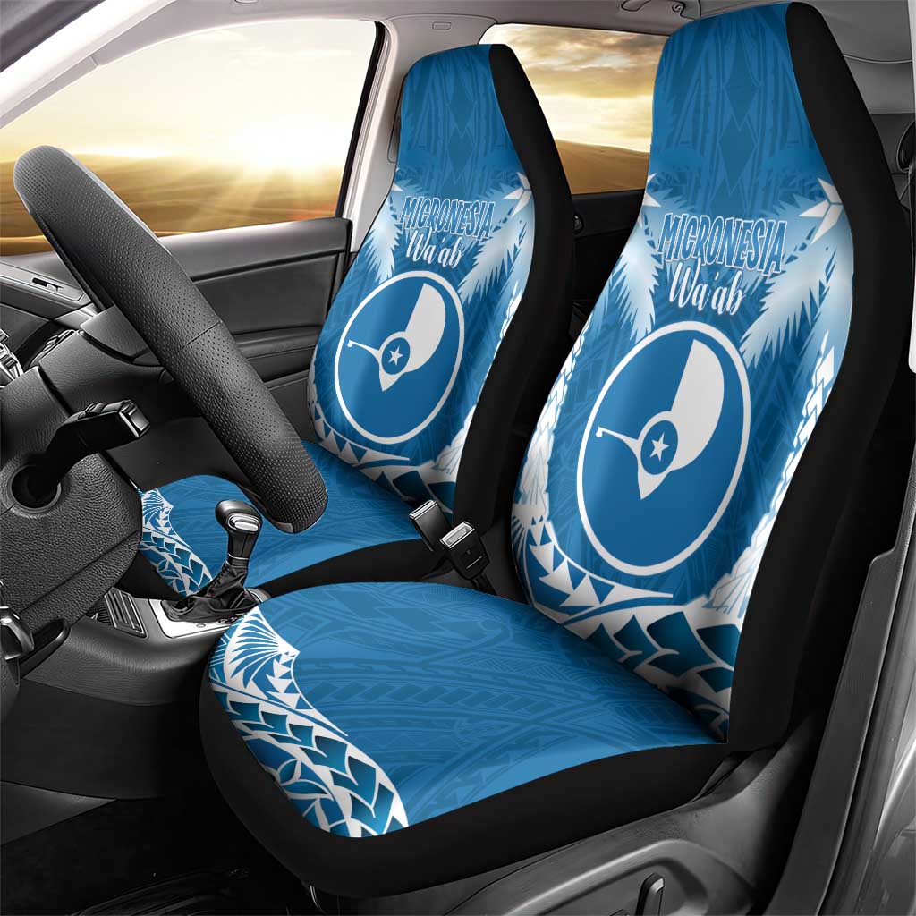 FSM Yap Day Car Seat Cover 2025 Wa'ab Micronesia Flag Color LT14 - Polynesian Pride