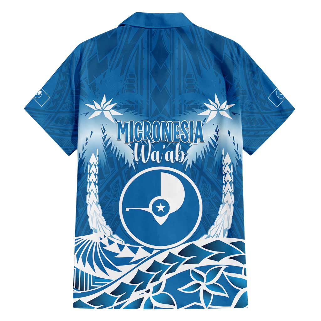 FSM Yap Day Hawaiian Shirt 2025 Wa'ab Micronesia Flag Color LT14 - Polynesian Pride