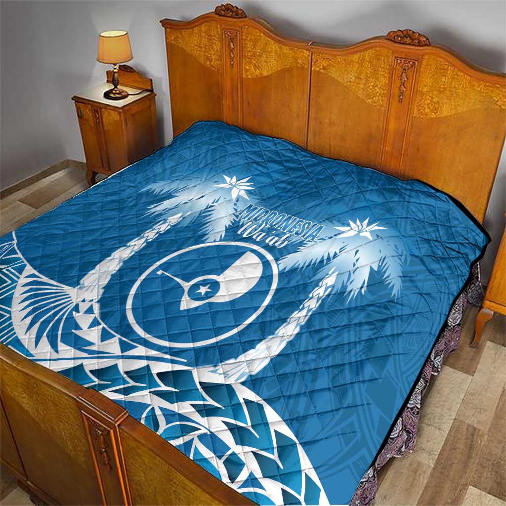 FSM Yap Day Quilt 2025 Wa'ab Micronesia Flag Color LT14 - Polynesian Pride