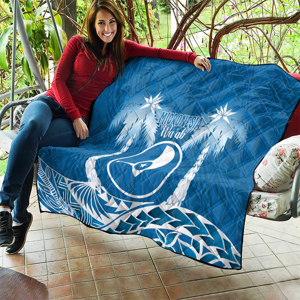 FSM Yap Day Quilt 2025 Wa'ab Micronesia Flag Color LT14 - Polynesian Pride