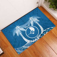 FSM Yap Day Rubber Doormat 2025 Wa'ab Micronesia Flag Color LT14 - Polynesian Pride