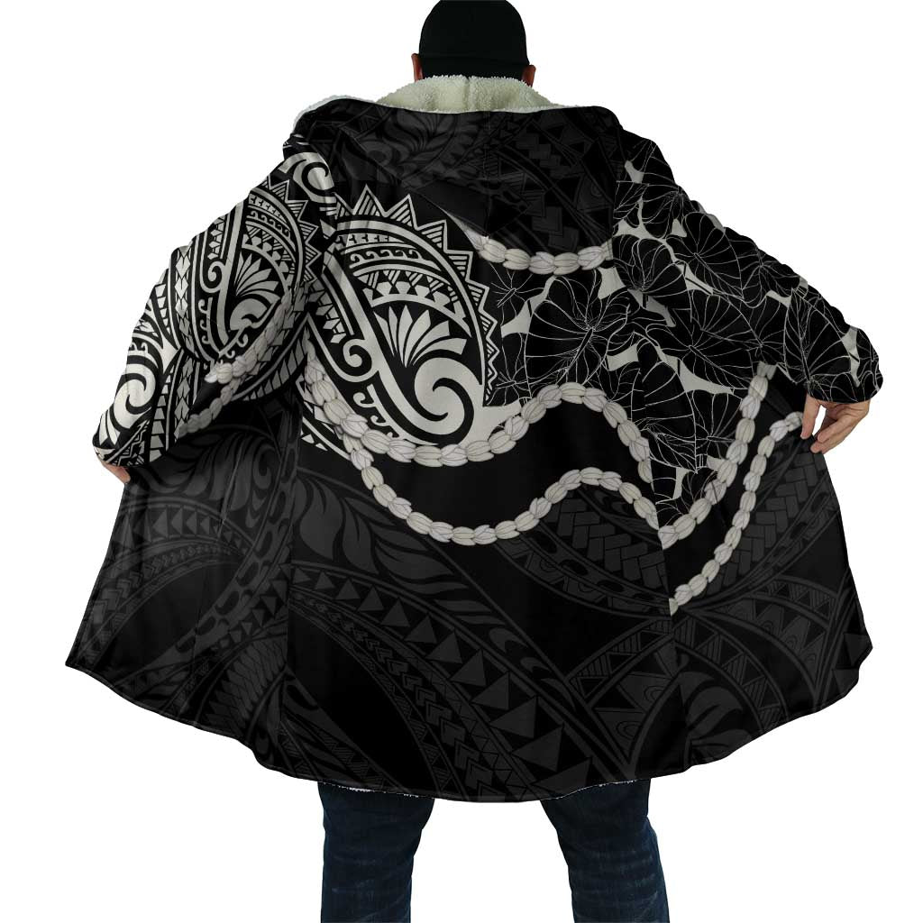 Aloha Hawaii Kalo Pikake Lei Cloak Chest Tattoo Black Hawaiian Pattern LT14 - Polynesian Pride