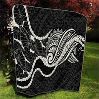 Aloha Hawaii Kalo Pikake Lei Quilt Chest Tattoo Black Hawaiian Pattern LT14 - Polynesian Pride