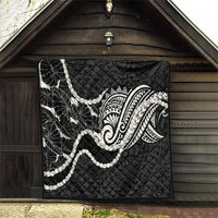Aloha Hawaii Kalo Pikake Lei Quilt Chest Tattoo Black Hawaiian Pattern LT14 - Polynesian Pride