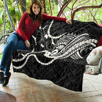Aloha Hawaii Kalo Pikake Lei Quilt Chest Tattoo Black Hawaiian Pattern LT14 - Polynesian Pride