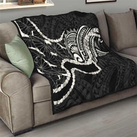 Aloha Hawaii Kalo Pikake Lei Quilt Chest Tattoo Black Hawaiian Pattern LT14 - Polynesian Pride