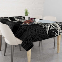 Aloha Hawaii Kalo Pikake Lei Tablecloth Chest Tattoo Black Hawaiian Pattern LT14 - Polynesian Pride
