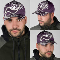 Aloha Hawaii Kalo Pikake Lei Classic Cap Chest Tattoo Purple Hawaiian Pattern LT14 - Polynesian Pride