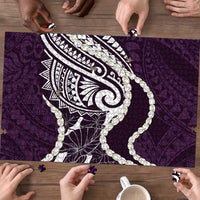 Aloha Hawaii Kalo Pikake Lei Puzzle Chest Tattoo Purple Hawaiian Pattern LT14 - Polynesian Pride
