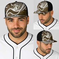 Aloha Hawaii Kalo Pikake Lei Baseball Net Cap Chest Tattoo Gold Hawaiian Pattern LT14 - Polynesian Pride