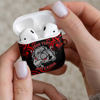 Personalised Aotearoa Bulldog AirPods Case NZ Maori Tattoo LT14 - Polynesian Pride