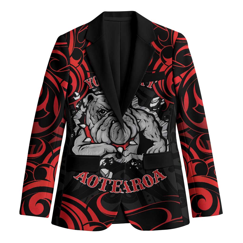 Aotearoa Bulldog Blazer NZ Maori Tattoo LT14 Unisex Red - Polynesian Pride