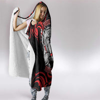 Personalised Aotearoa Bulldog Hooded Blanket NZ Maori Tattoo LT14 - Polynesian Pride