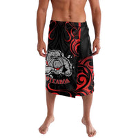 Personalised Aotearoa Bulldog Lavalava NZ Maori Tattoo LT14 Red - Polynesian Pride