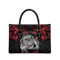 Personalised Aotearoa Bulldog Leather Bag NZ Maori Tattoo LT14 - Polynesian Pride