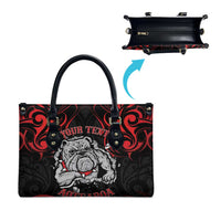 Personalised Aotearoa Bulldog Leather Bag NZ Maori Tattoo LT14 - Polynesian Pride