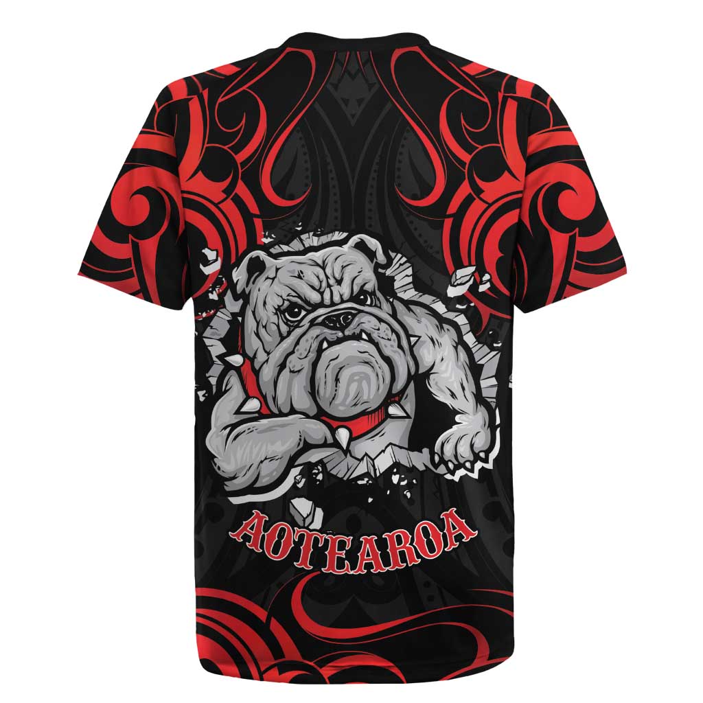 Personalised Aotearoa Bulldog Rugby Jersey NZ Maori Tattoo LT14 - Polynesian Pride