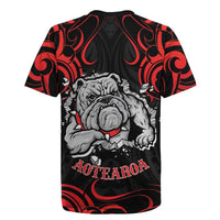 Personalised Aotearoa Bulldog Rugby Jersey NZ Maori Tattoo LT14 - Polynesian Pride