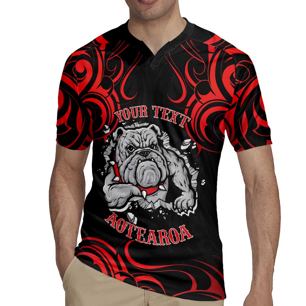 Personalised Aotearoa Bulldog Rugby Jersey NZ Maori Tattoo LT14 - Polynesian Pride
